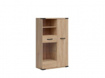Vitrina BRW Lara, ruda