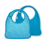 Rinkinys i&scaron; 2 kūdikio seilinukų BUILT Mess Mate, Dribble Dots Blue