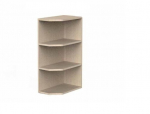 Pakabinama kampinė spintelė Liveo Modena MD1, 19 cm, ruda
