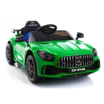 Mercedes GTR elektrinis žalias automobilis