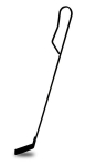Žarsteklis anglims Zyle, 46cm, juodas