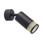 Sieninis &scaron;viestuvas Candellux Flin juodas ir auksinis GU10 1x15W