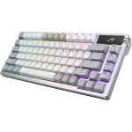 Žaidimų klaviatūra - ASUS - ROG AZOTH - Mechaninė - Bel wireless - Ap&scaron;vietimas - Balta