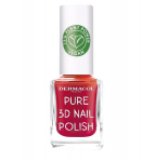 Nagų lakas Dermacol Pure 3D 04 Poppy Red, ilgalaikis blizgesys