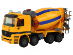 Žaislinis sunkvežimis Betono mai&scaron;yklė Lean Toys, geltonas/mėlynas