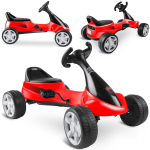 Vaiki&scaron;kas pedalinis kartingas RK-595, raudonas