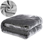 &Scaron;iltas akrilinis pledas 160x200 cm pilkos spalvos