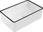 Praustuvas Mexen Nadia, 36 x 23 cm, White/Black edge