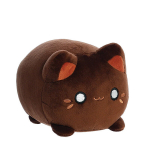 Pliu&scaron;inis žaislas Kawaii Tasty Peach rudas kačiukas, 18 cm