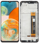 Originalus LCD + jutiklinis ekranas Samsung Galaxy SM-A236 A23 5G (Atnaujintas) Rėmelis juodas
