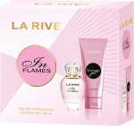 Rinkinys La Rive In Flames moterims: kvapusis vanduo EDP, 90 ml + du&scaron;o želė, 100 ml