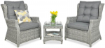 Lauko baldų komplektas TRIVENTO DUO, Stone Grey