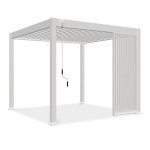 Vertikalios žaliuzės pavėsinėms Pergola ELEGANCE/DELUXE/FUSION 1 m, White (93 cm)