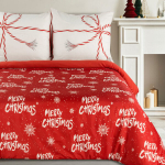 Eurofirany kalėdinės patalynės komplektas Merry Christmas, 200x220, 3 dalių