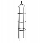 Metalinė atrama vijokliniams augalams, 180 cm, juoda