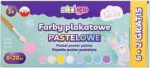 Strigo plakatų dažai, 8 pastelinių spalvų, vaikams