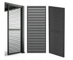 Pergolos aksesuaras Mirpol Luxe 90x238 cm aliuminis pilkas su reguliuojamomis lamelėmis