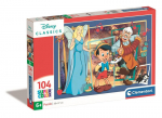 Dėlionė Pinokis, Clementoni Disney Classics, 104 d.