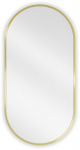 Vonios veidrodis Mexen Loft Oval, 80 x 40 cm, auksinis