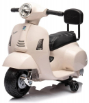 Vienvietis vaiki&scaron;kas elektrinis motoroleris Vespa 35W, baltas
