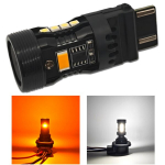 LED lemputė P27/7W 3157 12V be gedimo, dviejų spalvų, ES-USA