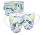 Puodelių komplektas Mia Flora, 340 ml, 2 vnt.