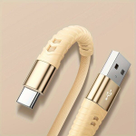 Greito įkrovimo USB-C laidas telefonams, Auksinis
