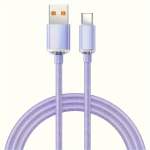 Itin Greitas Įkrovimo Kabelis 120W 6A USB C.,  Violetinė