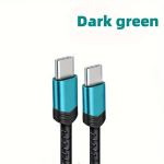 USB-C greito įkrovimo laidas, Tamsiai žalia