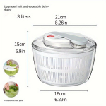 Salotų džiovyklė su krep&scaron;eliu,  3L Presas Dehydrator White