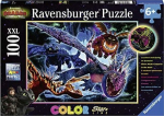 Dėlionė - RAVENSBURGER - Kaip dresuoti savo drakoną - 1000 dalių - Fosforu praturtinta - Laukiniai gyvūnai