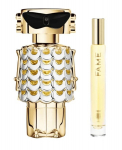 Kvepalų dovanų rinkinys Paco Rabanne Fame EDP, gėlių, medienos ir muskuso kvapas moterims