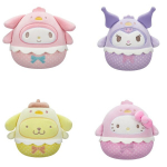Pliu&scaron;inis žaislas Squishmallows Hello Kitty Velykinis leidimas 12 cm itin mink&scaron;tas