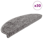 Laiptų kilimėliai 30 vnt pilki 65x21x4 cm
