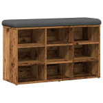 batų spintelė，batų suoliukas Old Wood 82x32x50 cm Inžinierinė mediena CFE939586