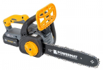 Akumuliatorinis grandininis pjūklas PowerMat PM1334, 21V 27cm su dviem akumuliatoriais ir įkrovikliu