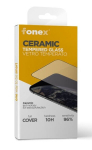 Fonex 3D Ceramic &ndash; 10H grūdinto stiklo ekrano apsauga, iPhone 15, juodu kra&scaron;tu