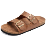 Sandalai vyrams Saitdress Cork Footbed Slippers, ruda, 44.5