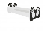 Vaiki&scaron;ka lova ADRK Furniture Bear 164, 80x160 cm, balta/juoda