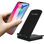 Belaidžio telefono įkroviklio laikiklis su greito indukcinio įkrovimo QI