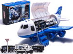 Žaislinis lėktuvas su 3 policijos automobiliais Six Six Zero 1:64