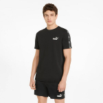 Vyri&scaron;ki mar&scaron;kinėliai trumpomis rankovėmis Puma Essentials+ Tape, juodi S6436238.