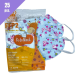 Vaiki&scaron;kas respiratorius FFP2 (veido kaukė), 25 vnt..