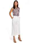 Kelnės moterims Style Cullotes S139, baltos