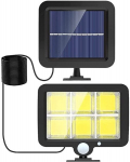 LED saulės lempa su judesio ir prieblandos jutikliu