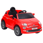 Elektrinis vaiki&scaron;kas automobilis Fiat 500, raudonas, Raudona