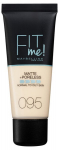 Skystas makiažo pagrindas Maybelline New York Fit Me! Matte & Poreless 95 Fair Porcelain, 30 ml