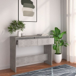 Konsolinis staliukas, betono pilkas, 100x35x76,5cm, MDP