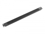 Lanberg AK-1101-B 19" brush panel 1U, black | Lanberg