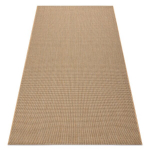 Kilimas sizalio virvelės FLOORLUX 20580 sklandžiai, vienodas, vienspalvis - natural / kava